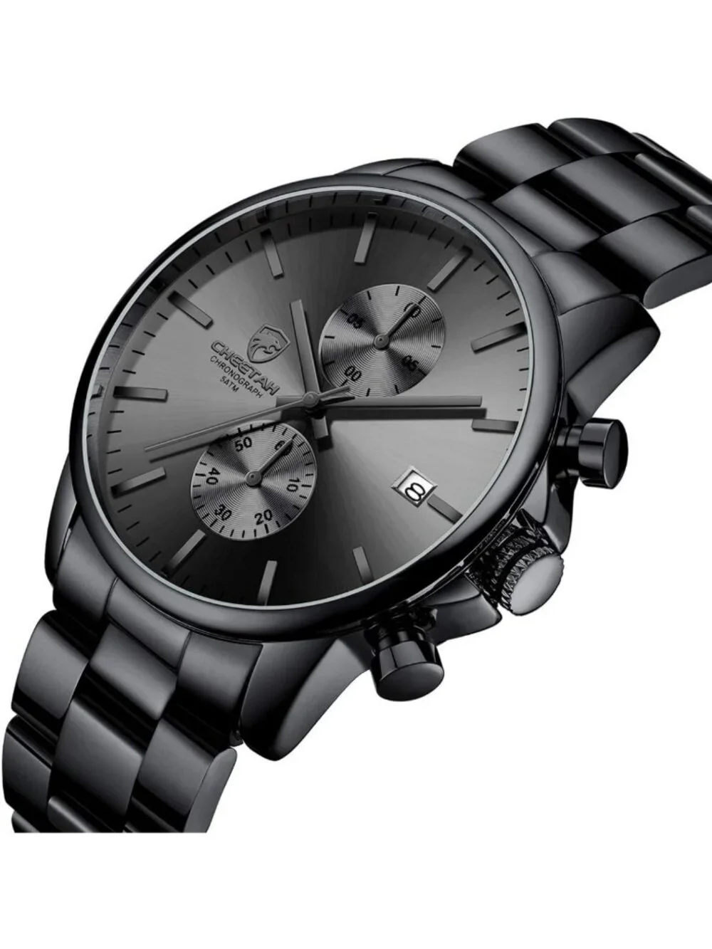 Stylish Men's Waterproof Chronograph Watch | Stainless Steel, Auto Date